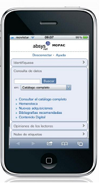 Imagen del catálogo ABSYS desde un dispositivo móvil