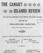 Portada del periódico "The Canary Islands Review"
