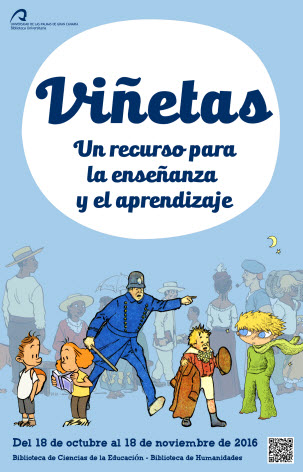 Cartel de la exposición "Viñetas"