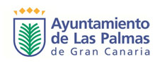 Logo del Ayuntamiento de Las Palmas de Gran Canaria, con escudo estilizado con hoja de palma.