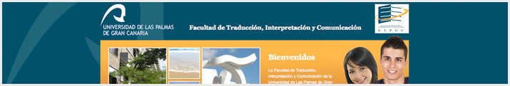 Cabecera de la web de la Facultad de Traducción, Interpretación y comunicación. 