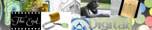 Collage formado con logos o elementos de las cabeceras de los 9 blogs de la Biblioteca