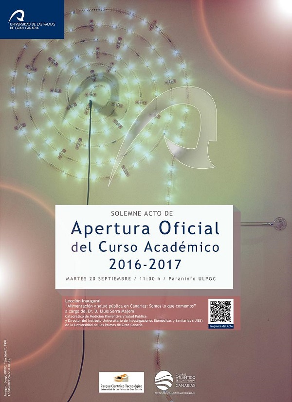 Acto Académico de Apertura de Curso 2016-2017 de la Universidad de Las Palmas de Gran Canaria