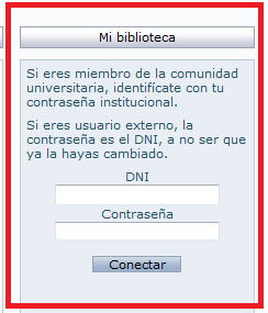 Ampliación de la zona de identificación de "Mi Biblioteca" en el Catálogo