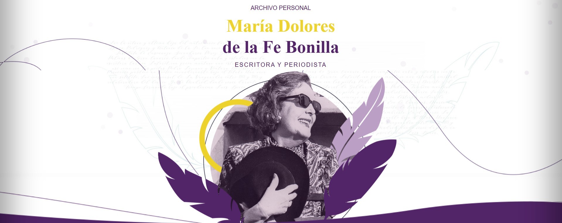 Archivo de la escritora María Dolores de la Fe