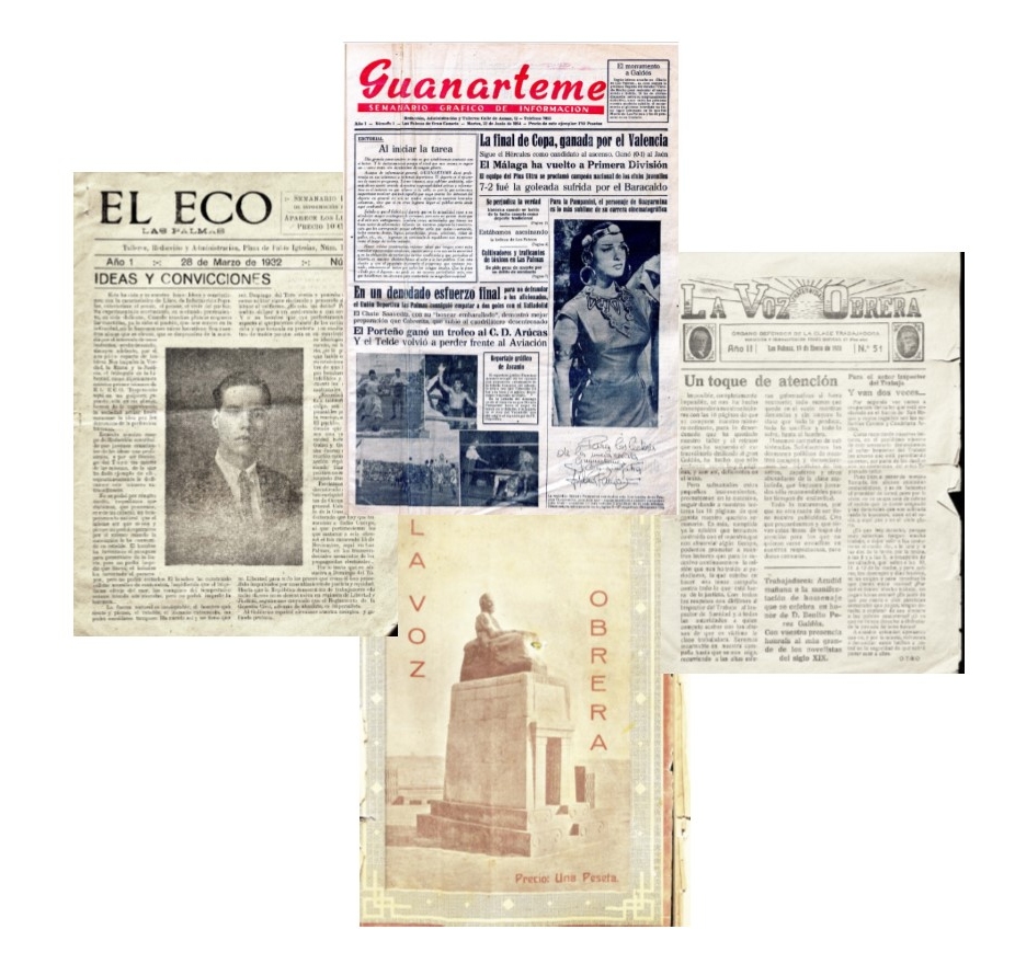 Guanarteme, La Voz Obrera, El Eco. Periódicos canarios