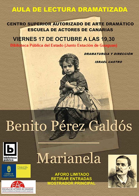 Versión dramatizada basada en la novela de Benito Pérez Galdós: Marianela