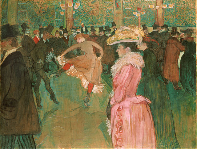 En el Moulin Rouge (1890) de Henri de Toulouse-Lautrec