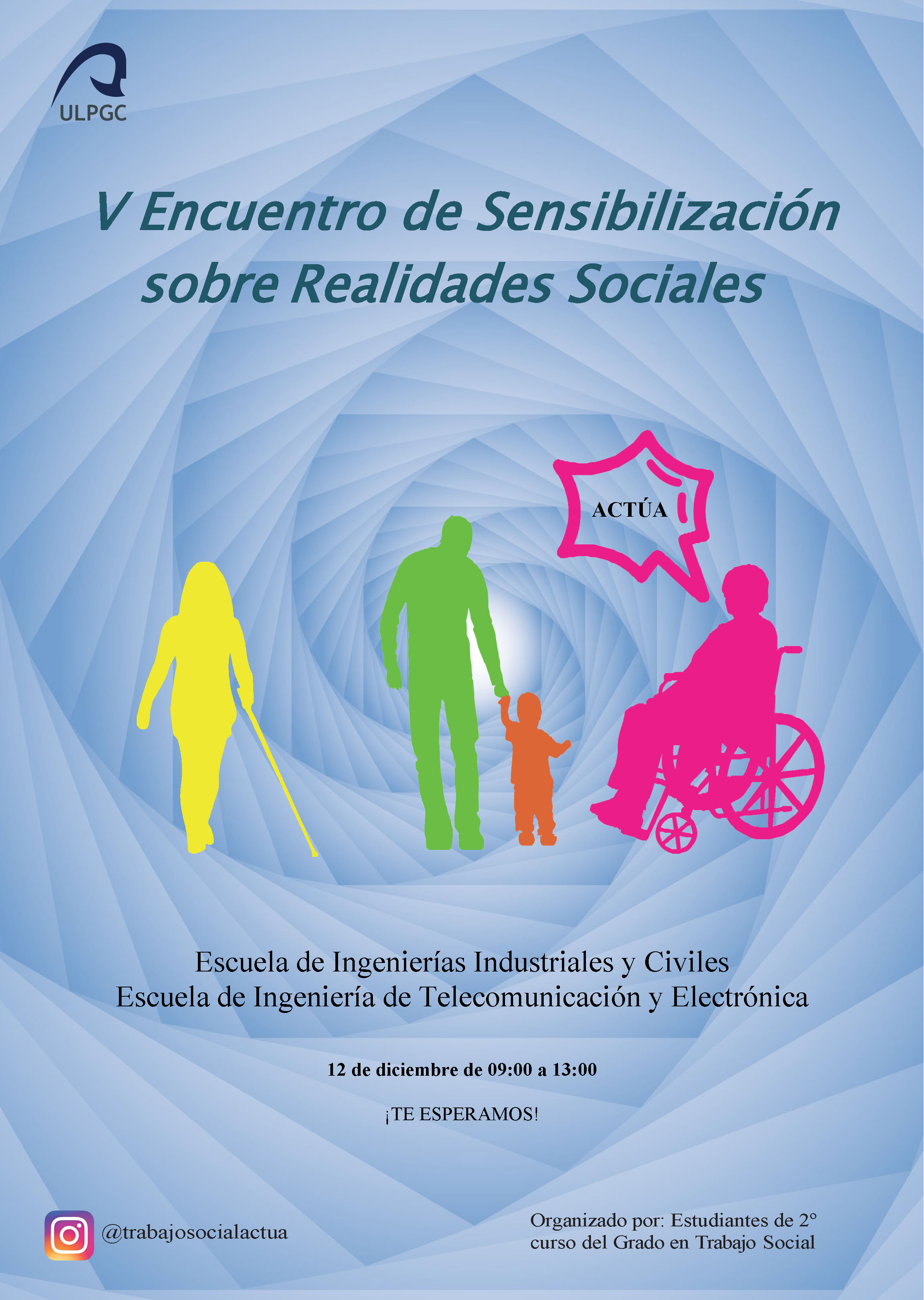 Cartel del V Encuentro de Sensibilización sobre Realidades Sociales