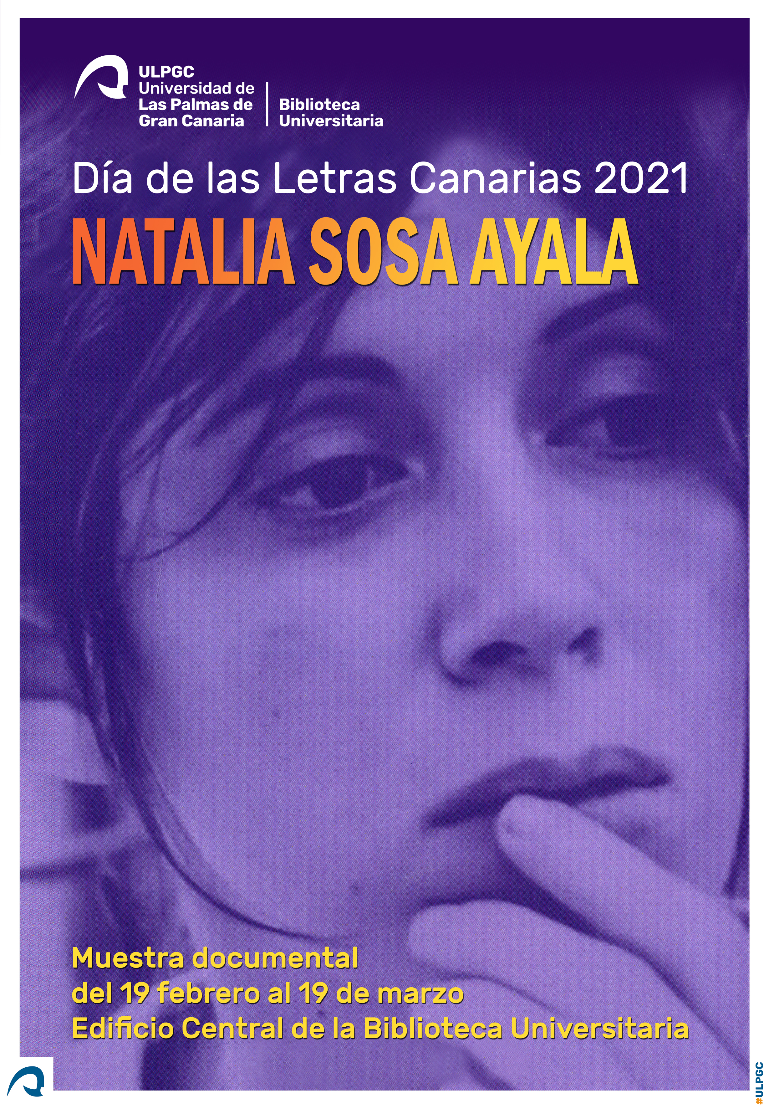 Cartel con rostro de Natalia Sosa