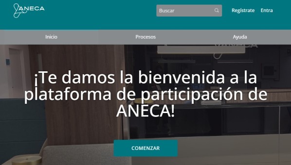 Imagen de la plataforma de participación de la ANECA