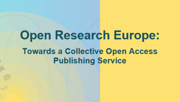 Fragmento de la portada del informe ‘Open Research Europe: Towards a collective open access publishing service’