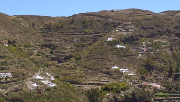 Panorámica de un barranco en Artenara