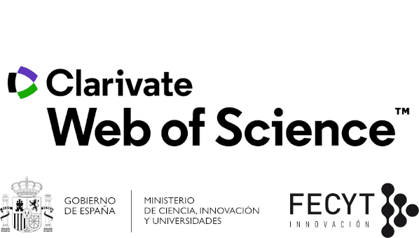 Logos de Clarivate Web of Science y Fundación Española para la Ciencia y la Tecnología, FECYT