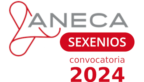 Logo ANECA y texto SEXENIOS convocatoria 2024